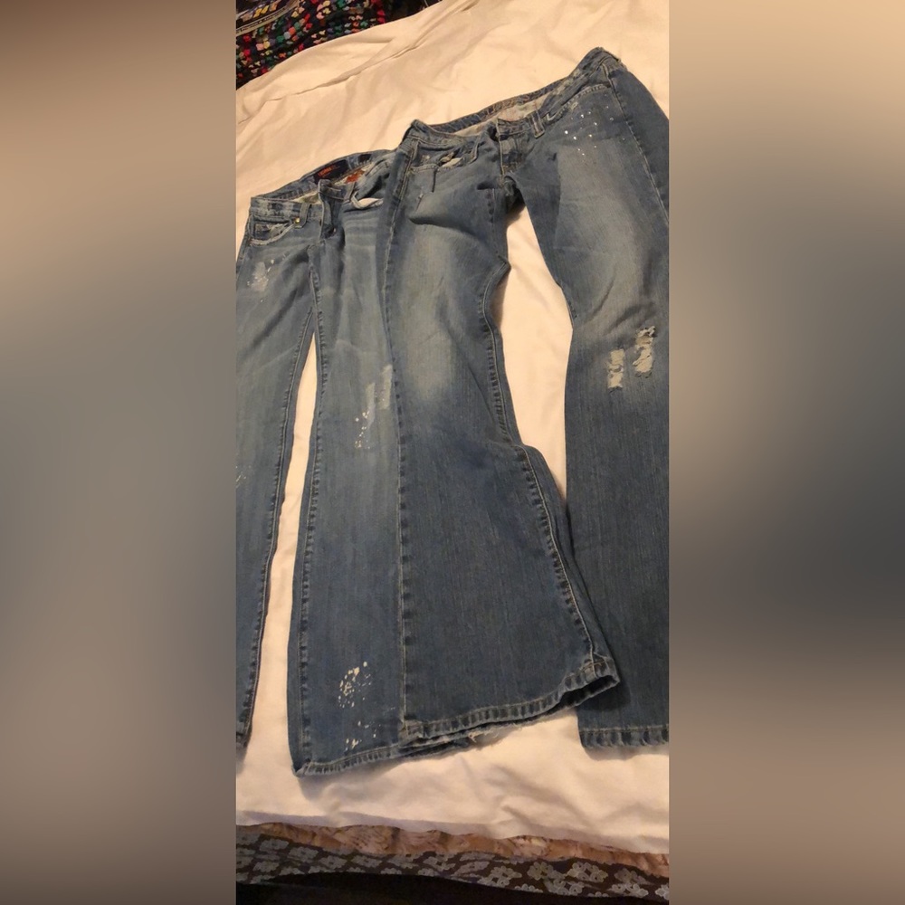 Womens Vigoss & Hippie Size 7 Jeans, Boot Cut Type Leg